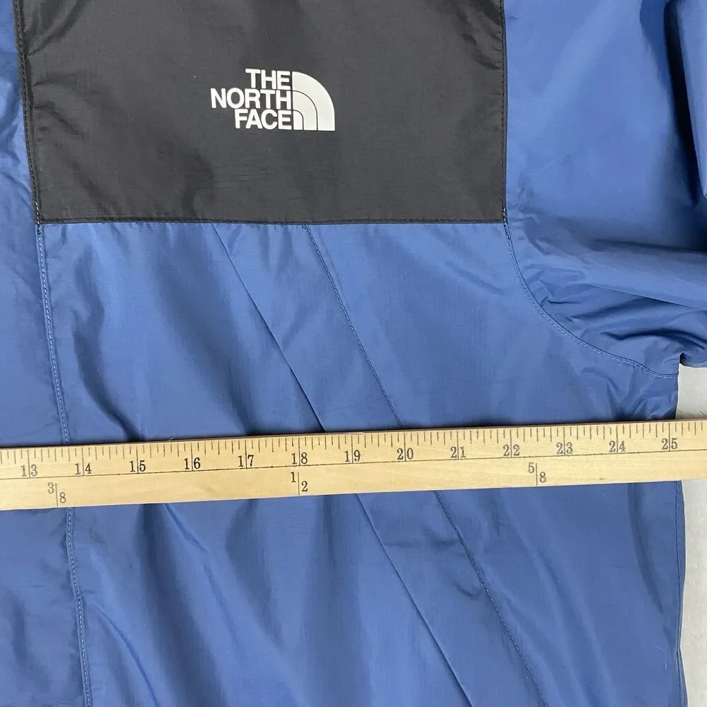 The North Face Antora DryVent Rain Jacket Hooded Blue Black Mens XL Waterproof